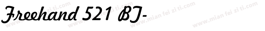 Freehand 521 BT字体转换